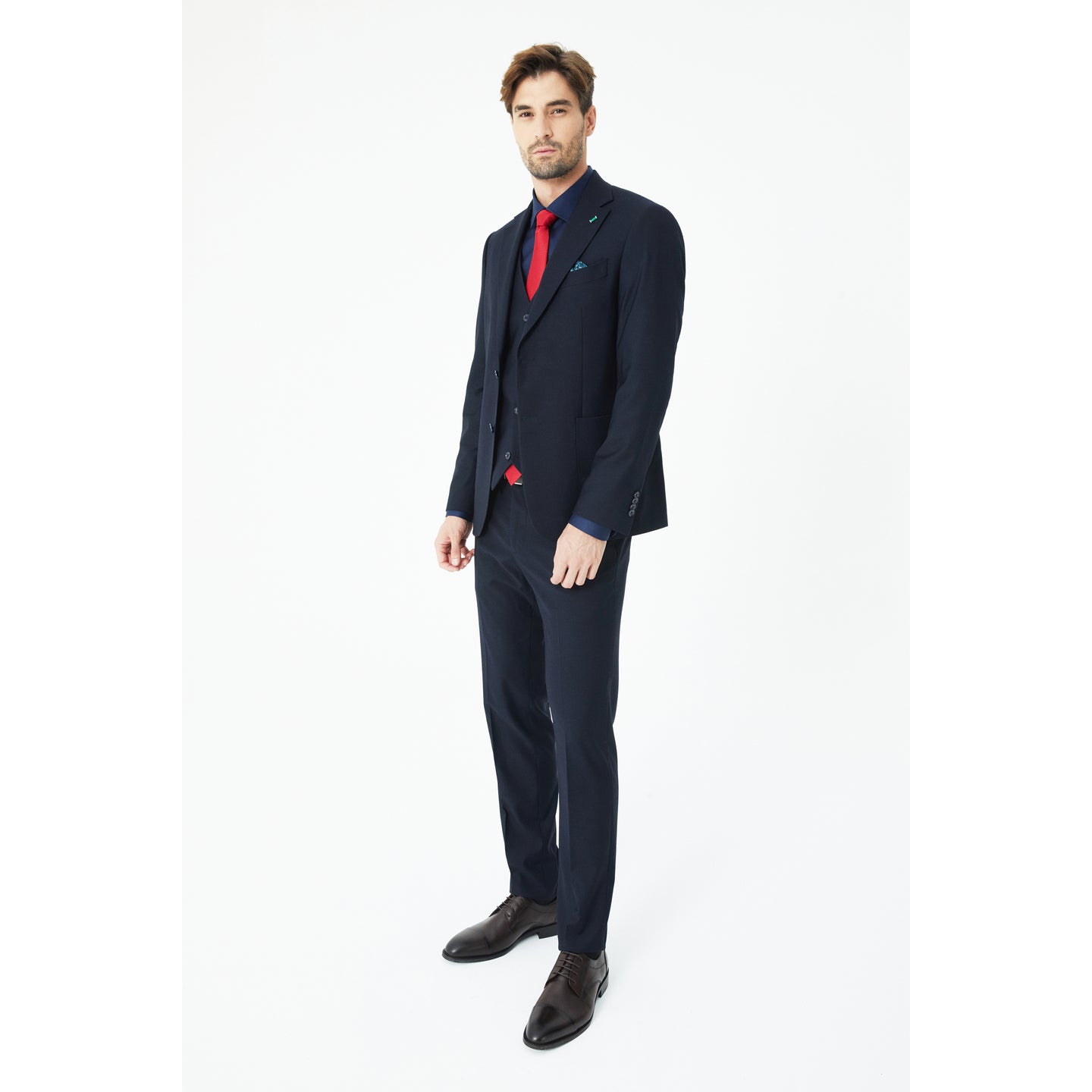 Navy Three-Piece Suit